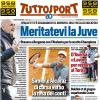 PRIMA PAGINA - Tuttosport: "Stasera a Bergamo con l'Atalanta per lo scatto Champions"