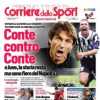 La prima pagina del Corriere dello Sport titola stamani: "Conte contro Conte"