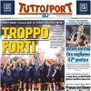 PRIMA PAGINA - Tuttosport: "Troppo forti. Senza storia: 2-0 alla Lazio, 10ª Coppa Italia per l'Inter"