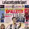 PRIMA PAGINA - Gazzetta dello Sport: "Spalletti libera Yildiz"