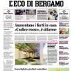 PRIMA PAGINA - L’Eco di Bergamo: "Atalanta, a Como sfida per l'Europa"