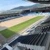 Gewiss Stadium, procede spedita la posa del nuovo manto erboso