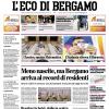 PRIMA PAGINA - L'Eco di Bergamo: "L'Atalanta ritrova il Borussia"