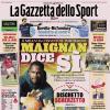 PRIMA PAGINA - La Gazzetta dello Sport: "Maignan dice sì"