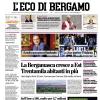 PRIMA PAGINA - L'Eco di Bergamo: "La Juve punisce l'Atalanta"