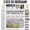 PRIMA PAGINA - L'Eco di Bergamo: "Atalanta-Juventus, l'Europa non attende"