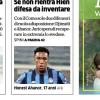 PRIMA PAGINA - L’Eco di Bergamo: "Atalanta, è allarme se non rientra Hien difesa in divenire"
