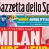 PRIMA PAGINA La Gazzetta dello Sport apre con Furlani: "Milan grande d'Europa"