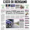 PRIMA PAGINA - L'Eco di Bergamo: "Super Carnesecchi, secondo in Europa per rigori parati" 