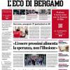 PRIMA PAGINA - L’Eco di Bergamo: "Atalanta serata di gala contro l'Inter capolista"