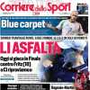 Il Corriere dello Sport apre sulla Italia che riceve la Francia: "Blue carpet"