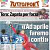 Tuttosport in prima pagina sui bianconeri: "La Juve strappa uno 0-0 all'Atalanta"