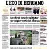 PRIMA PAGINA - L’Eco di Bergamo: "Dopo la nazionale Lookman rientrato con il gruppo"