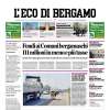 L'Eco di Bergamo in apertura: "Carnesecchi al varco Tra la Cremonese l’Atalanta e il futuro"