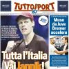 PRIMA PAGINA - Tuttosport: "Tutta l’Italia Vai Jannik!"