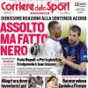 L'apertura del Corriere dello Sport sulla sentenza Acerbi: "Assolto ma fatto nero"