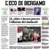 PRIMA PAGINA - L'Eco di Bergamo: "Atalanta, ritrovarsi per chiudere bene"