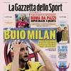 PRIMA PAGINA - La Gazzetta dello Sport: "L'Atalanta domina e va 3-0. Buio Milan"