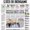 PRIMA PAGINA – L'Eco di Bergamo: "Dea, sfida col Napoli per mister Sarri"