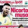 La Juve vince a Monza 2-1, l'apertura del Corriere dello Sport: "Nicorto muso"