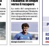 PRIMA PAGINA - L’Eco di Bergamo: "Atalanta, in cinque verso il recupero"