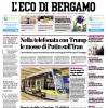 PRIMA PAGINA - L'Eco di Bergamo: "L'Atalanta Primavera trionfa ai rigori sulla Juve"