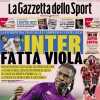 La Gazzetta dello Sport in prima pagina sulla vittoria della Fiorentina: "Inter fatta viola"