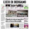 PRIMA PAGINA - L’Eco di Bergamo: "Stasera riflettori su Atalanta–Milan"