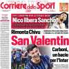 PRIMA PAGINA - Corriere dello Sport: "Rimonta Chivu: San Valentin"