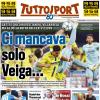 PRIMA PAGINA - TuttoSport:  "Ci mancava solo Veiga..."