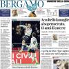 PRIMA PAGINA - Corriere di Bergamo:  "Senza Scamacca decide Krstovic"