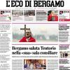 PRIMA PAGINA - L'Eco di Bergamo: "Tanti scontri diretti. Volata per l'Europa molto aperta"