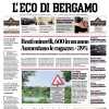 PRIMA PAGINA - L'Eco di Bergamo: "Reati minorili, 600 in un anno. Aumentano le ragazze: +39%"