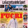 Tra Allegri e la Juve la fine più brutta, La Gazzetta dello Sport in apertura: "Fuori"