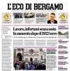 L'Eco di Bergamo: "Atalanta, c'è l'Empoli. Riparte la caccia alla zona Champions"