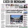 PRIMA PAGINA - L'Eco di Bergamo: "Cagliari-Atalanta asse molto caldo nel calcio mercato"