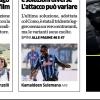 PRIMA PAGINA - L’Eco di Bergamo: "Juric ha tante idee e soluzioni diverse. L’attacco può variare"