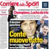 PRIMA PAGINA - Corriere dello Sport: "Conte muove tutto: giro di panchine, coinvolta anche l'Atalanta"