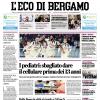 PRIMA PAGINA - L'Eco di Bergamo: "L'Atalanta fa festa a Genova al 94'. Vittoria sofferta"