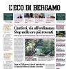 PRIMA PAGINA – L'Eco di Bergamo: "Gaetano e Savona sono perfetti per il calcio di Sarri"