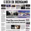 PRIMA PAGINA - L'Eco di Bergamo: "L'Atalanta sogna la rimonta"