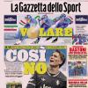 PRIMA PAGINA - Gazzetta dello Sport: Playoff, un martedì nero. L'Atalanta cade a Dortmund 