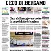 PRIMA PAGINA - L'Eco di Bergamo: "Palladino-Juric, confronto impietoso per media punti"