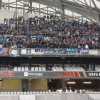 FOTO - I tifosi nerazzurri nel settore ospiti dedicato allo stadio Vélodrome di Marsiglia 