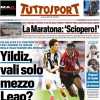 La prima pagina di Tuttosport recita stamani: "Yildiz, vali solo mezzo Leao?"