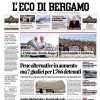 PRIMA PAGINA - L'Eco di Bergamo: "L’Atalanta: «Grazie Gasp»"
