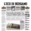 PRIMA PAGINA - L’Eco di Bergamo: "L'Atalanta a Udine con l'obiettivo di tornare a vincere"