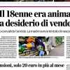 PRIMA PAGINA - L'Eco di Bergamo, omicidio Claris: "Il 18enne era animato da desiderio di vendetta"