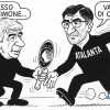 La vignetta TA - Gasperini-Juric: "Ti passo il testimone!"