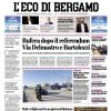 PRIMA PAGINA - L'Eco di Bergamo: "Atalanta, auguri al Club Amici per i suoi 60 anni"